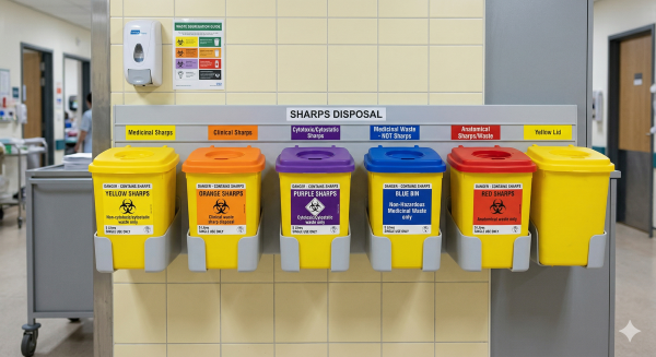 Sharps bins